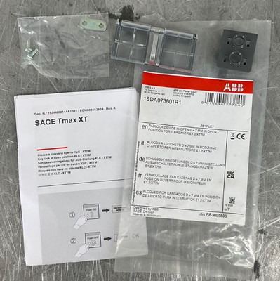 ABB ZE1PLC7 PADLOCK DEVICE IN OPEN D=7 MM E1.2-XT7M NEW