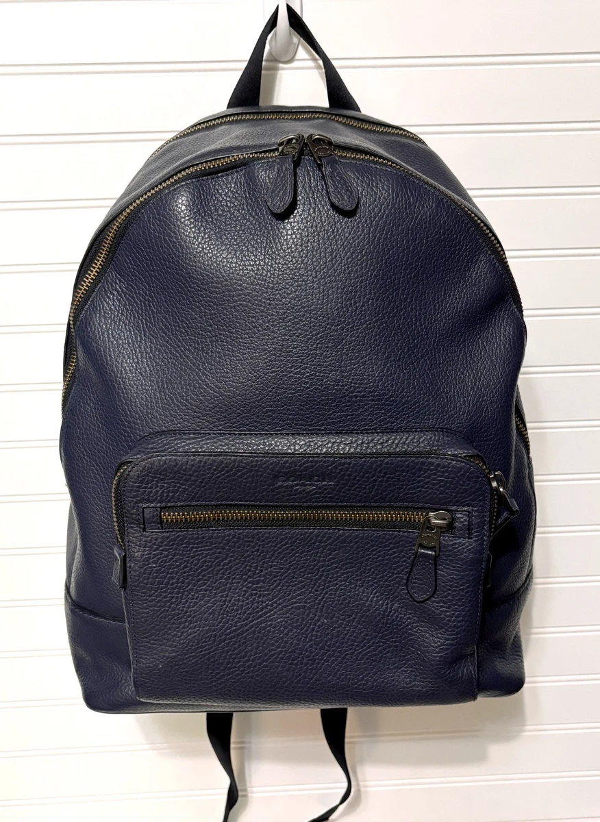 COACH レザー バックパック ネイビー Coach Backpack Blue Bags for Men for sale - eBay