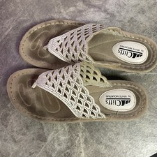 Cliffs Sandals By White Mountain Size 8 Women's Leather Upper