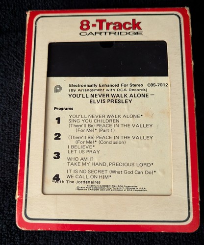 Elvis Presley 8 Track Tape. You'll Never Walk Alone  D82-5005 RCA 1971  - Afbeelding 4 van 9