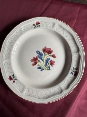 Tienshan Stoneware Folkcraft Floral Hand Painted Salad 7 3/4'' Plates Set Of 5