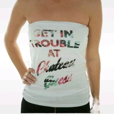 Bustier guess femme blanc T.L - Photo 1/2