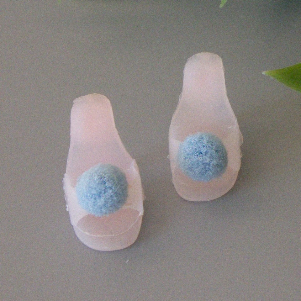 🌸Tacones Barbie Light ROSA OT con pompón azul vintage años 60 Japón *N perfectos🌸 Foto 4 de 4