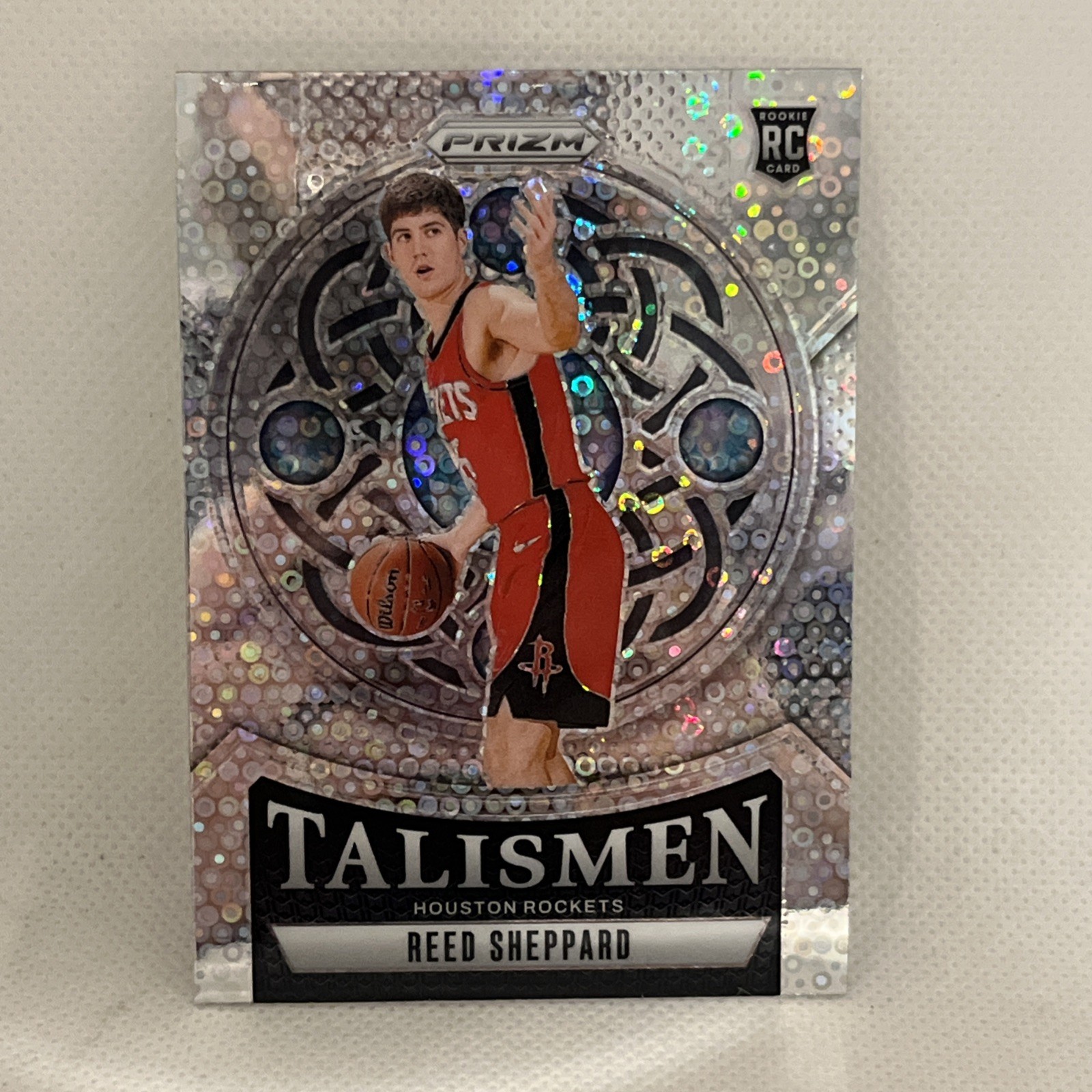 2024-25 Panini Prizm #2 REED SHEPPARD Talismen Fast Break Disco Prizm RC