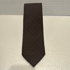 Silk Geometric Red Blue Yellow Green Woven Pointed Tie for Men