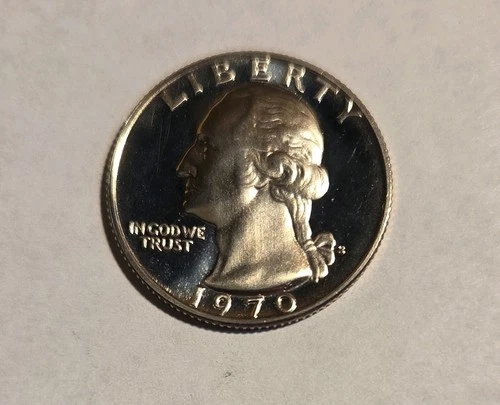 Washington 1970 S Proof Uncirculated Quarter Dollar 25C Coin
