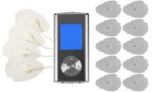 Rechargeable 8 Mode Unit Electric Digital Massager  Extra Pads For Pain Relief
