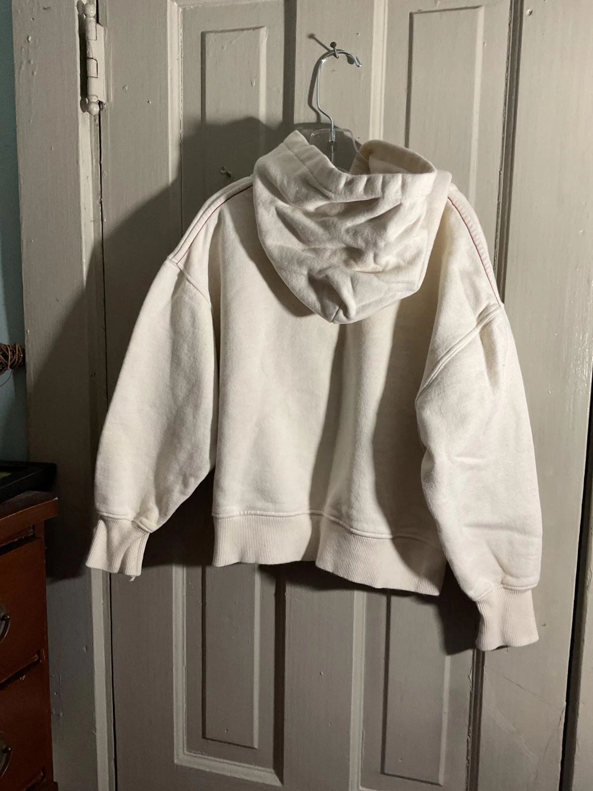 OFF WHITE Felpa con cappuccio grafica Zara Maison Playmobil elegante felpa panna taglia 9