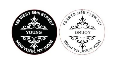 IMPRUE New Shiny EZ-Seal Personal Address Embosser - Hand Held - Style 6