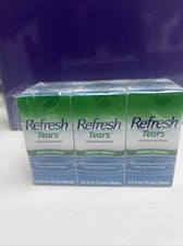 New Refresh Tears Lubricant Eye Drops 6 X 15ml Bottle 90ml Total Exp 04/27