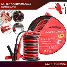 Jumper Leads 2000AMP Heavy Duty 6M Truck Car Start Battery Jump Booster Cables