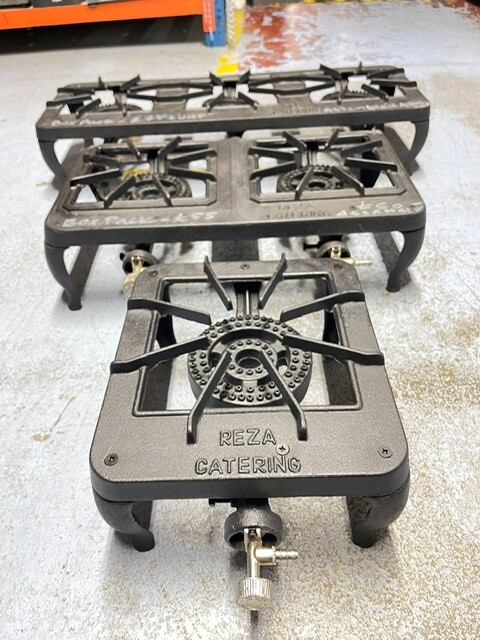 CAST IRON LPG/ BOTTLE GAS BURNER STOVE - DOUBLE BURNER - ** COLLECTION ONLY  ** | eBay