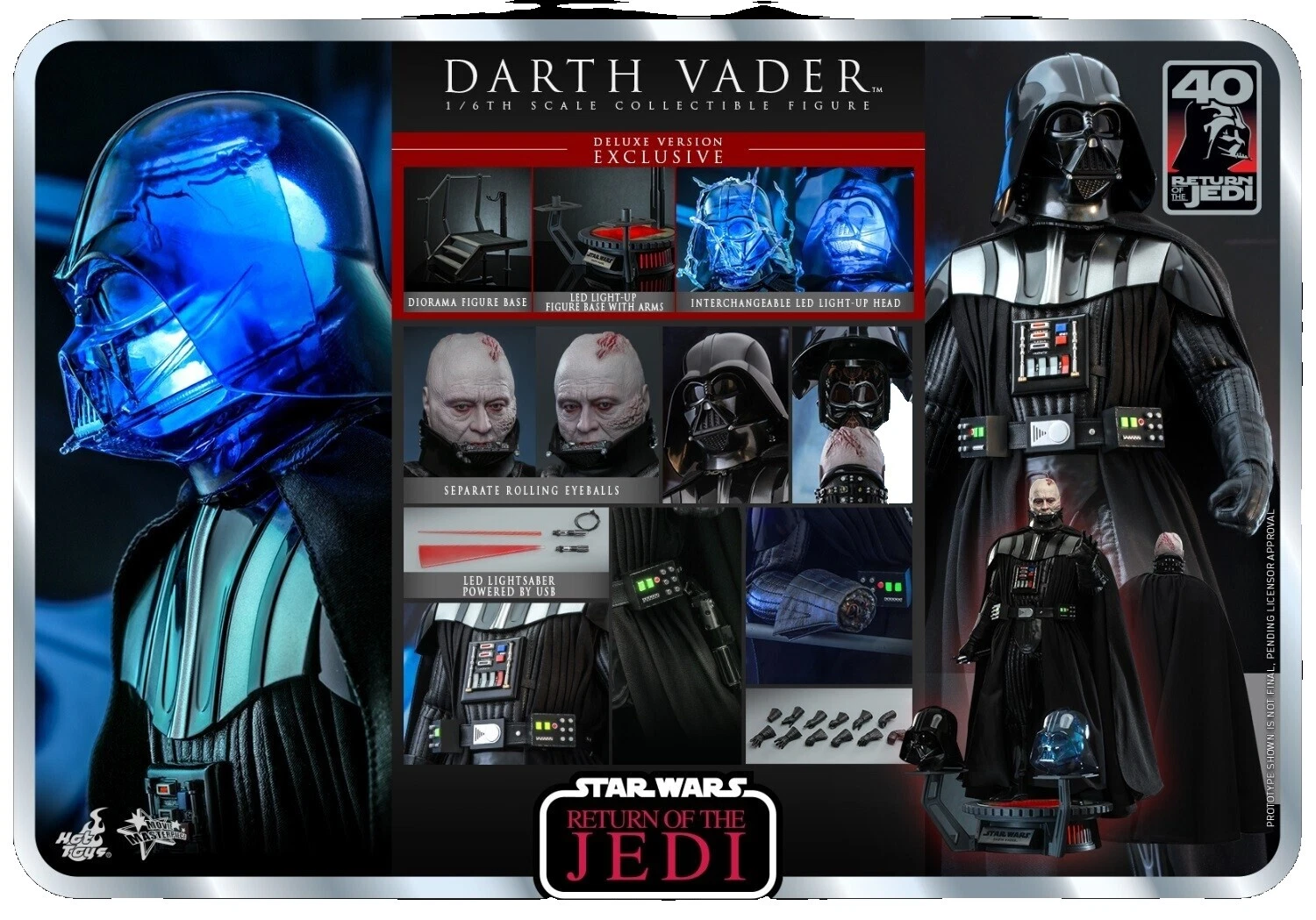Hot Toys Darth Vader Action Figures & Accessories