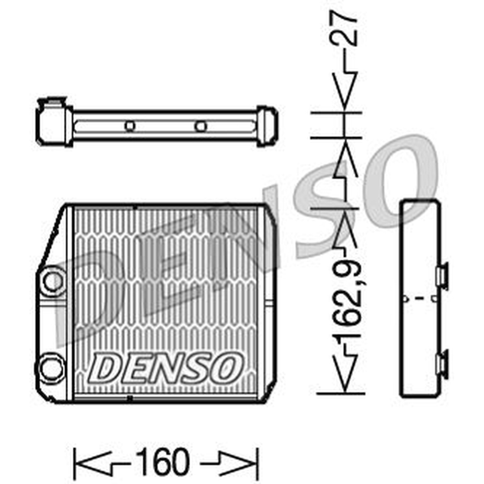 DENSO Heater Core Element - DRR09035 - Interior Heating - Genuine OE Part