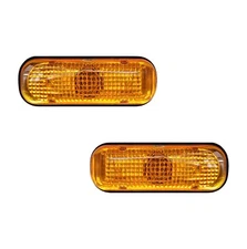 2Pcs Amber JDM Side Fender Marker Lights Clearance Lamp for Trailer RV Truck