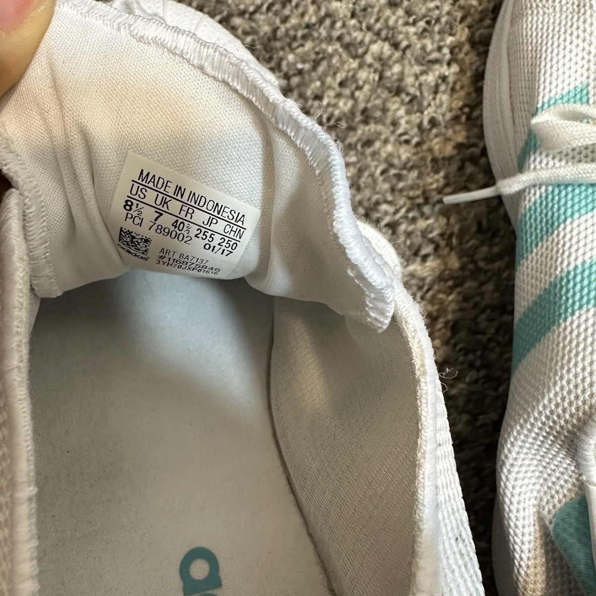 Adidas Superstar Mint Teal Clamshell White Mesh Knit Adidas Superstar Mint Teal Clamshell White Mesh Knit