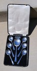 PRIESTLY & MOORE ~ SERVING & SOUP SPOONS ~ IN DISPLAY BOX ~ VINTAGE ~ AS FOUND — photo 3