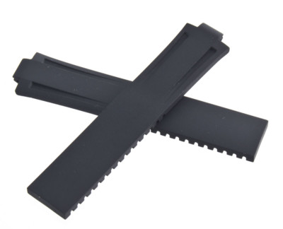 Baume & Mercier Women's 10mm X 21mm Black Rubber Watch Band Strap