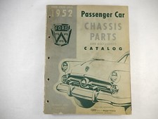 1949-52 Ford Passenger Car Chassis Parts Catalog, 1952, OEM, Form 3752