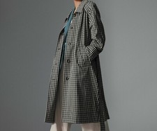 Everlane The Gathered Drape Trench Khaki / Black Women Size Xs