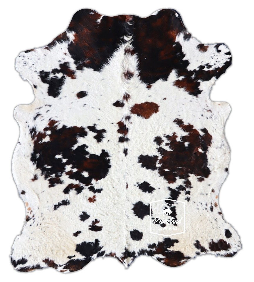 Cowhide Rug Tricolor High Quality Hair on Hide Size Large(L)AX10 eBay