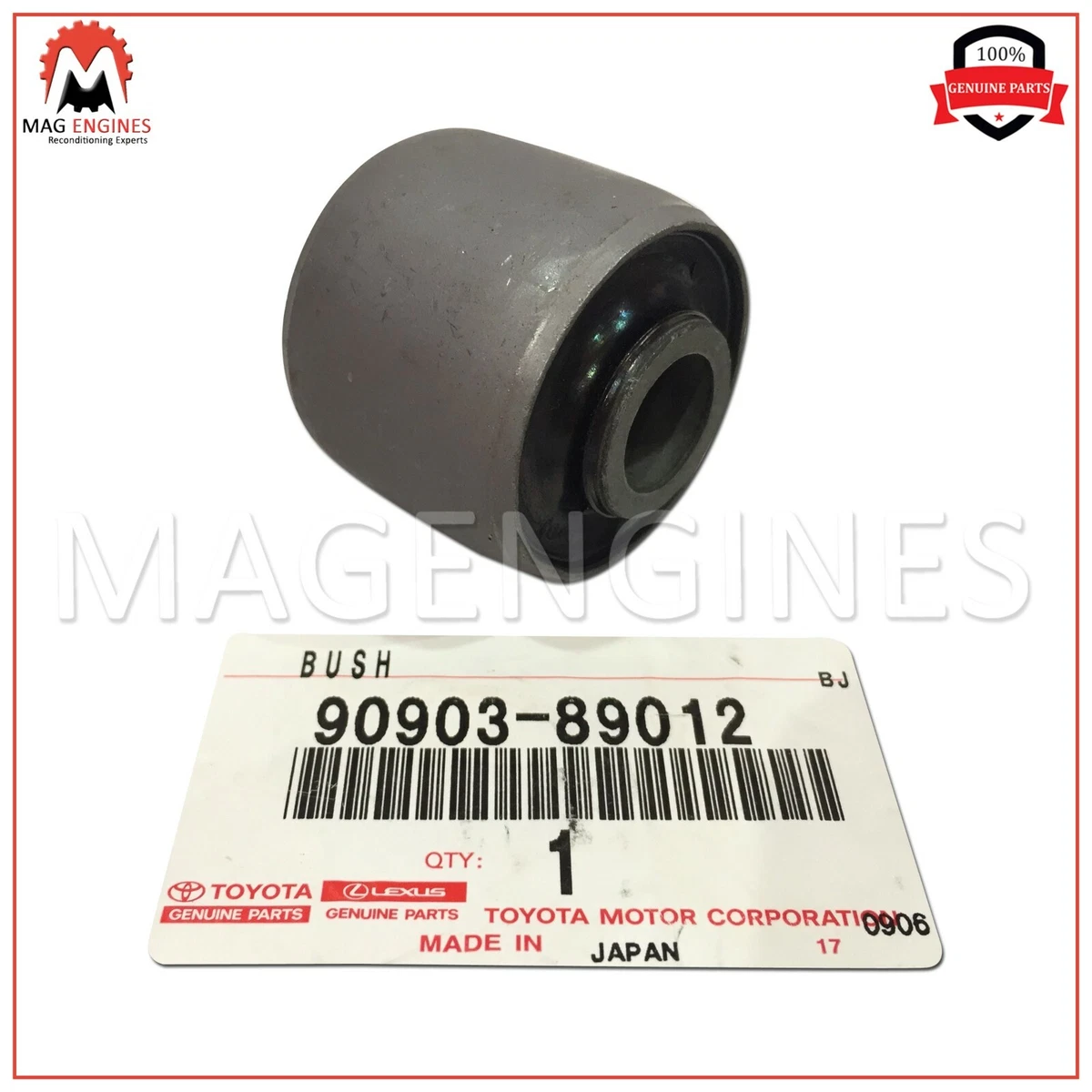 90903-89012 GENUINE OEM BUSH(FOR FRONT SHOCK ABSORBER), RH/LH  