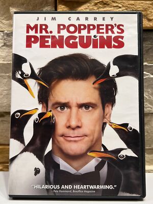 MR. POPPER'S PENGUINS 2011 JIM CARREY CARLA GUGINO ANGELA LANSBURY USED DVD