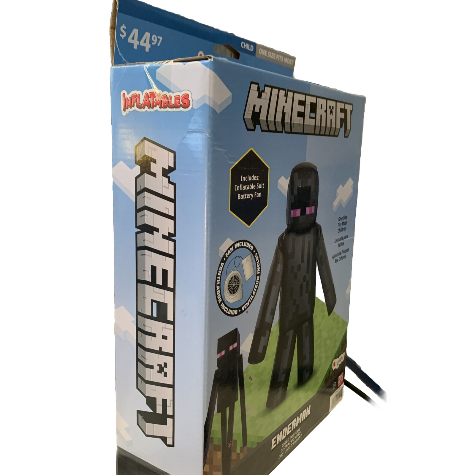 Minecraft Enderman Inflatable Halloween Costume & Fan One Size Fits Most  Child for sale online