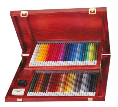 STABILO CarbOthello 60-Piece Dry Pastel Set in Wooden Box