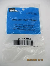 Ideal 777212G New Green Indicator Light (125 Volt Lamp Voltage, Raised Neon Lens