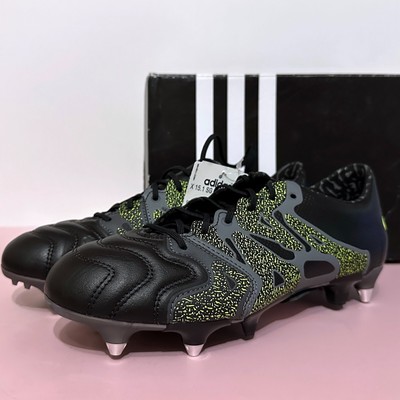 ADIDAS X 15.1 SG S83023 Leather Black Mens Soccer Cleats Football Size US 7.5