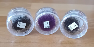LCN Amazing Lashes Wimpern zur Verlängerung schwarz 9 + 13 mm, rot 13mm - Neu