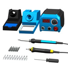 2 in 1 Wood Burning Pen Tool Kit Soldering Iron Station  Pyrography Machine set