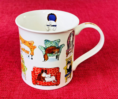 Dunoon, Sessel Katzen Design by Kate Mawdsley, Bone China Tasse
