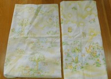 Vintage Dundee COUNTRY SUNSHINE Yellow Baby Receiving Blanket  Crib Sheet