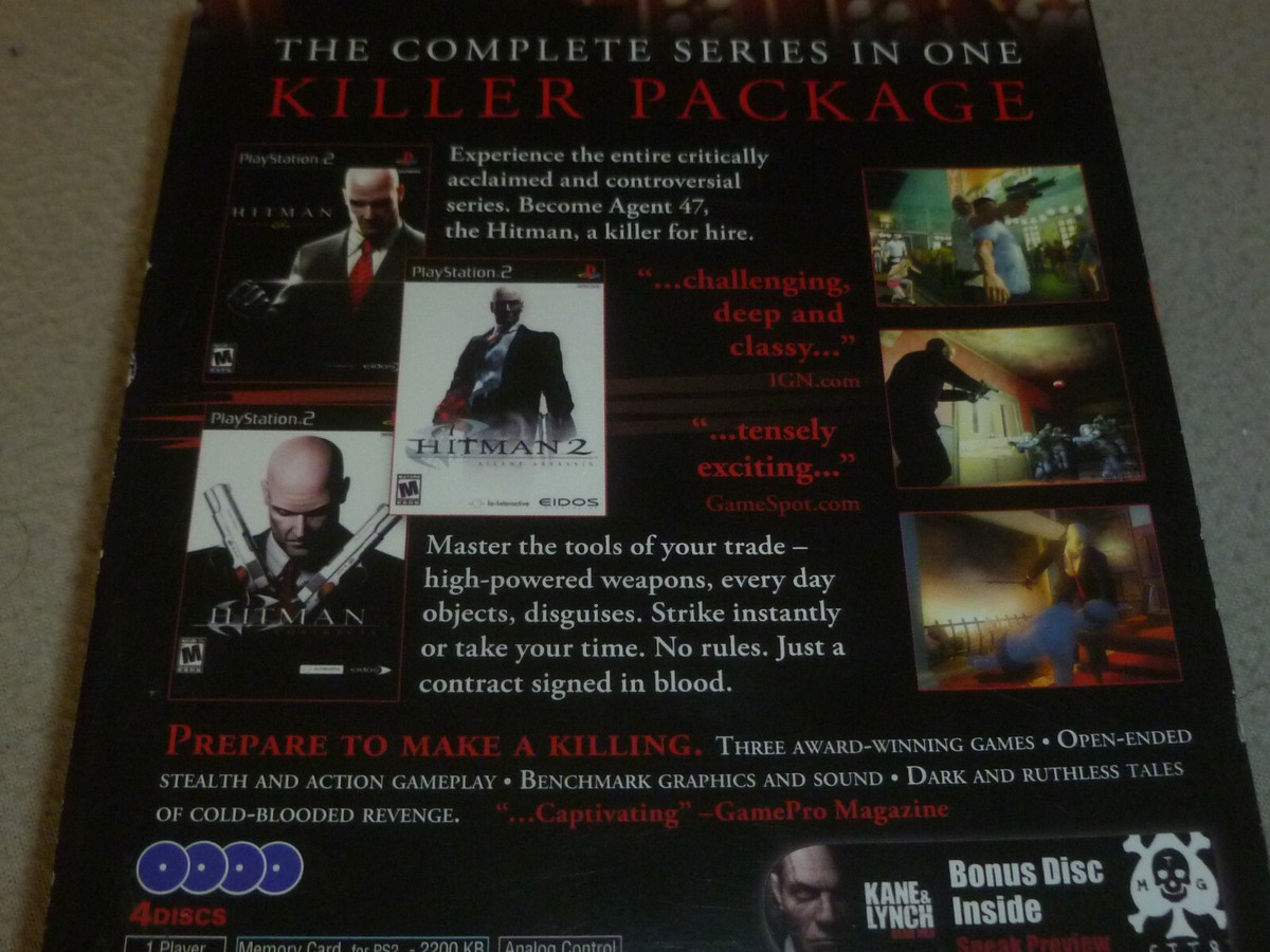 BOXED PLAYSTATION 2 HITMAN TRILOGY GAME COMPLETE W CASE & MANUAL
