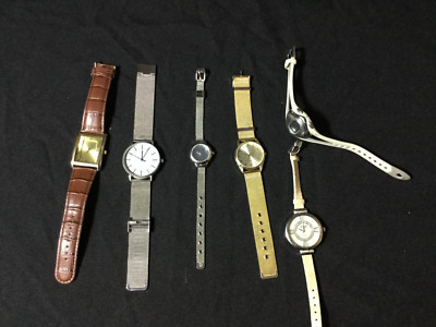 Lot 6 Vintage Ladies Quartz Watches Timex Terner  and Others