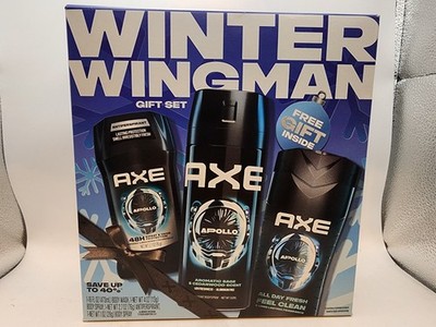 Axe Apollo Winter Wingman Holiday Gift Set for Men - 4 Piece Gift