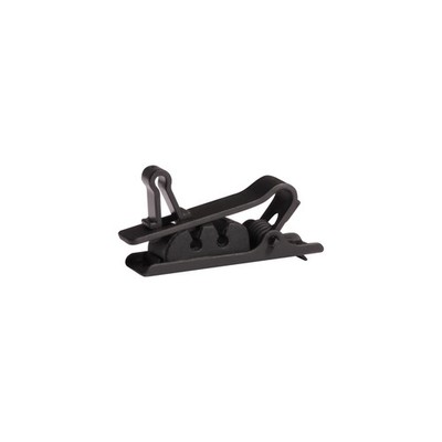 Shure Single Tie Clip for TwinPlex Lavalier Microphones, Black, 3-Pack