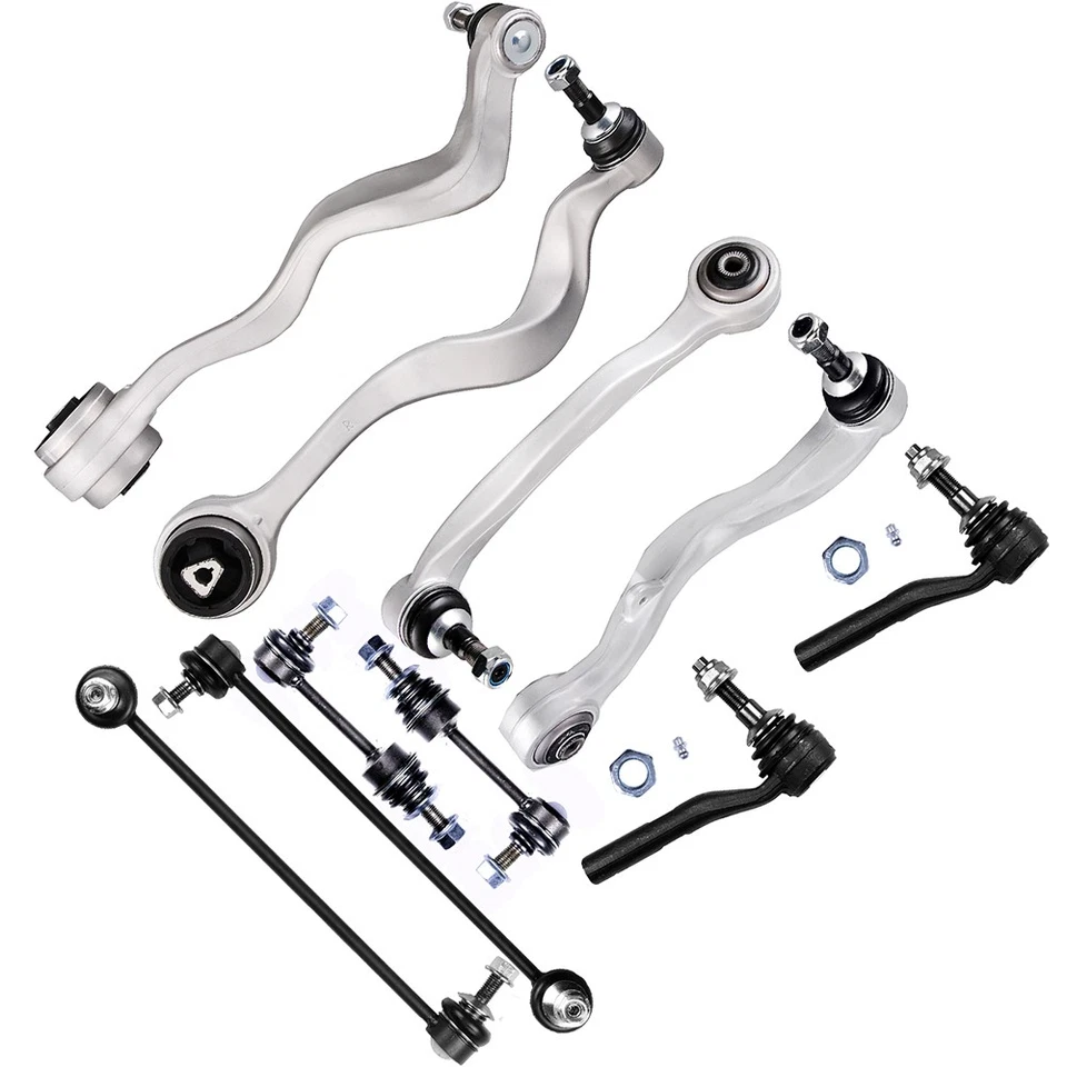 Barra estabilizadora de barra de amarre exterior brazo de control inferior delantero 10 piezas para BMW 530i 545i 2004-2005 Foto 3 de 4