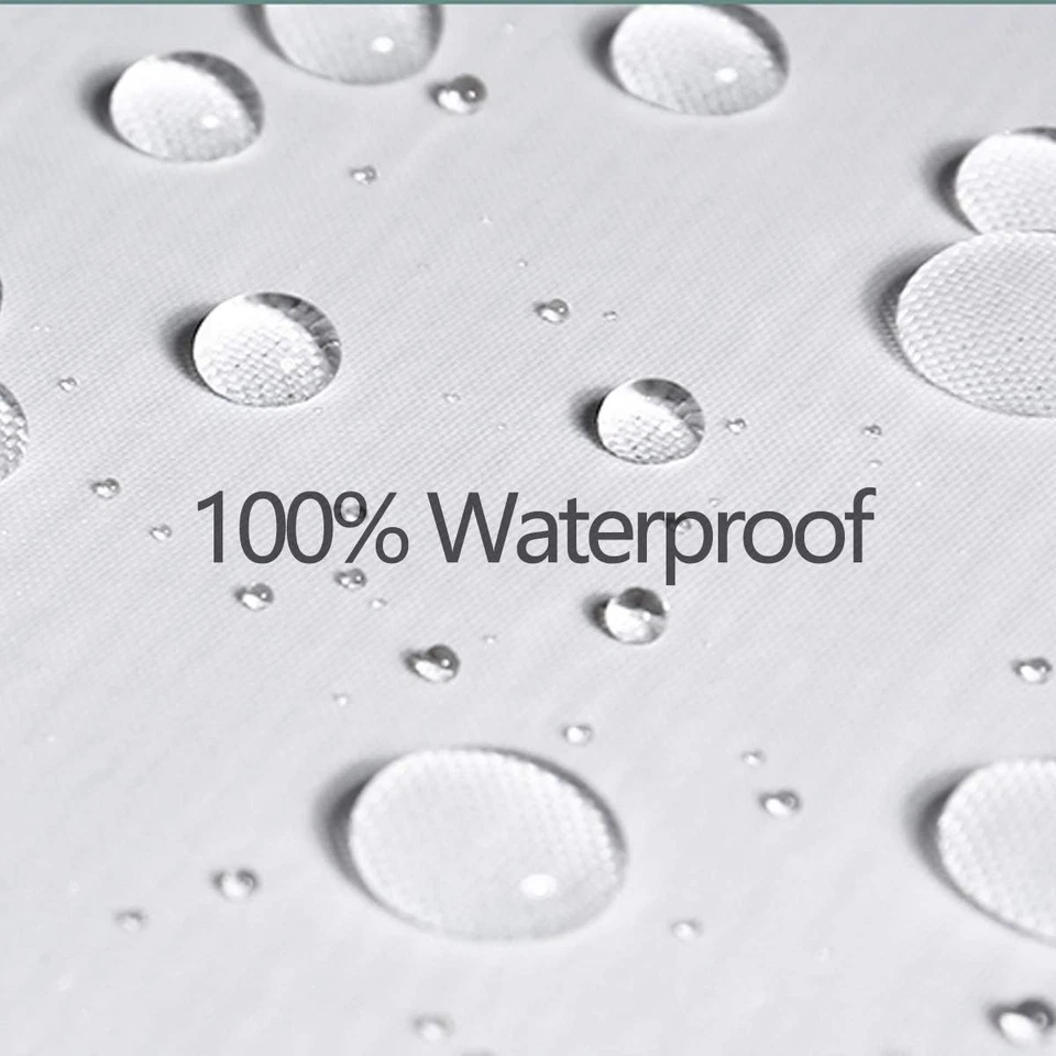 Tenda Da Doccia in Tessuto per Feste E Bagno, Con Brillantini Argentati (Senza B - Immagine 4 di 4