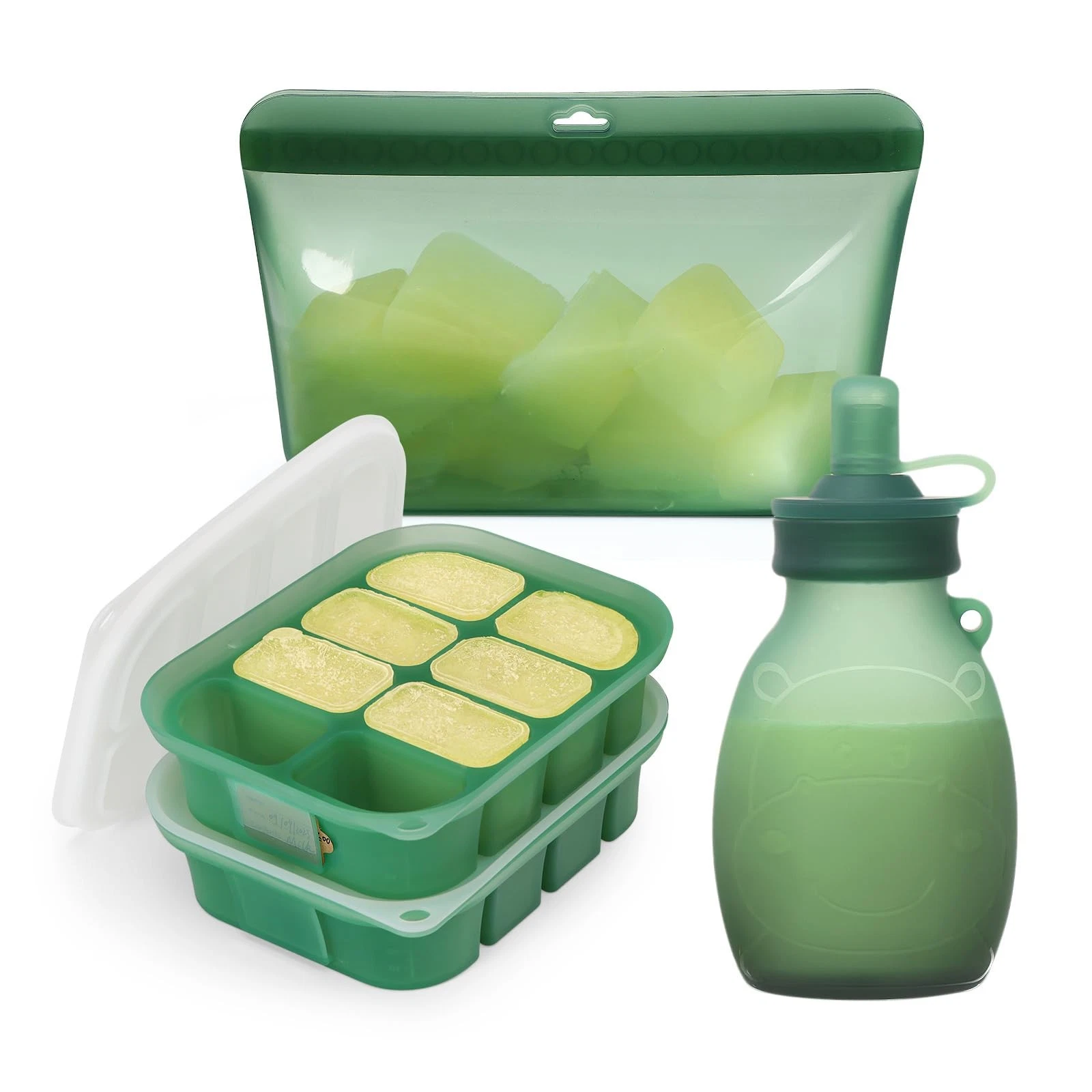 Flexi-Prep, Store & Feed Combo, Breastmilk Storage & Baby Food Freezer Tray S...