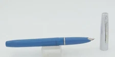 Sheaffer Skripsert Blue w/Chrome Cap Fountain Pen - Fine Nib - c. 1950's