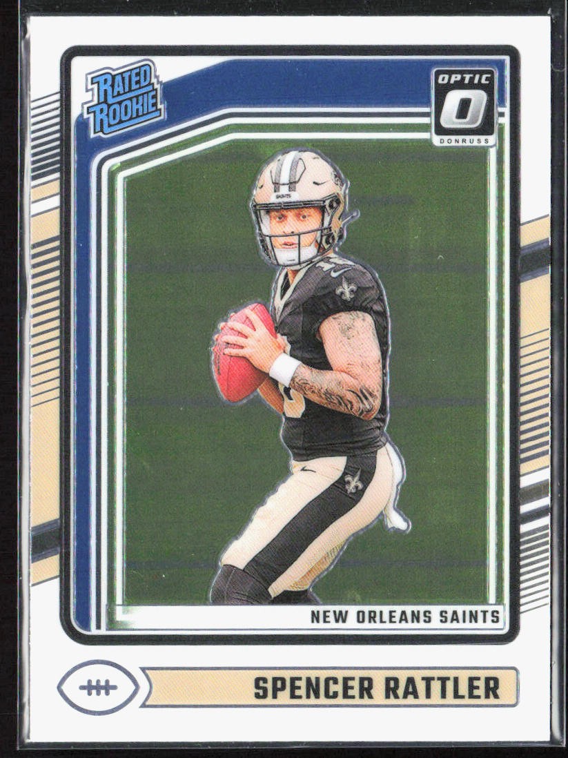 2024 Panini Donruss Optic Spencer Rattler Rated Rookie Card RC #289 Saints