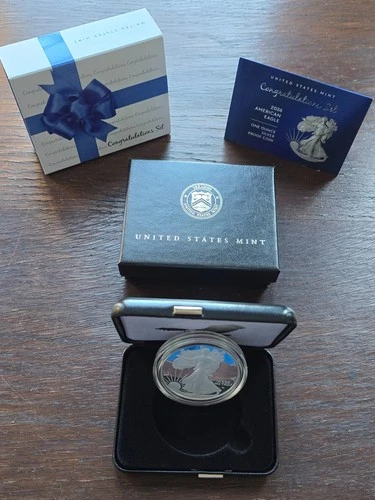 2026 american silver eagle proof congratulations set - in hand