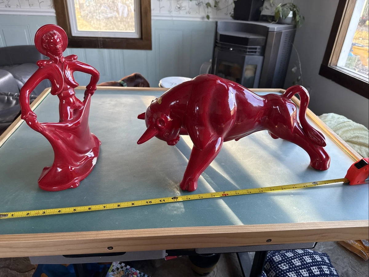 Red Ceramic Collectible Sculptures & Figurines 1950-1959 Time