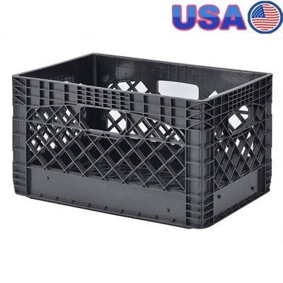 Stackable Heavy Duty Plastic Storage Crates Ideal Organizing Supplies Games New