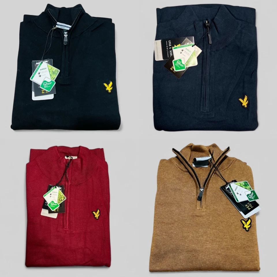 LYLE & SCOTT LYLE AND SCOTT HIGH NECK LONG SLEEVE CLASSIC ZIP JUMPER