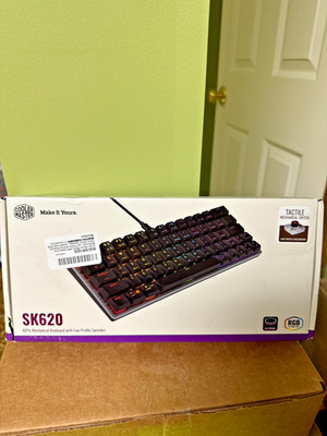 Cooler Master SK620 Wired Mechanical Low Profile Gaming Keyboard Space Gray