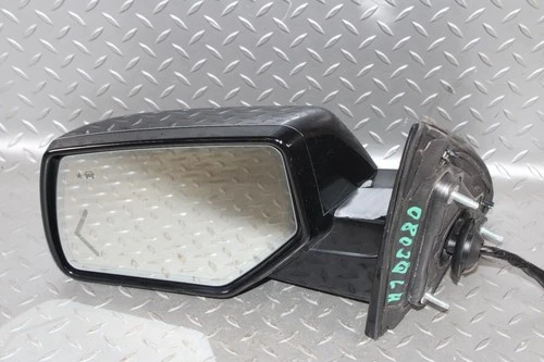 15-20 Yukon Black Painted Driver Left LH Power Door Mirror Blind Spot OEM OE WTY